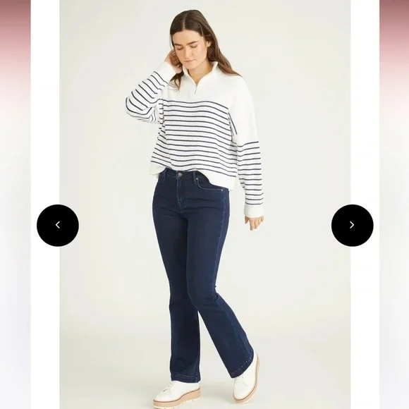 Vigoss Dark Blue Flare Jeans - Picture 3 of 5